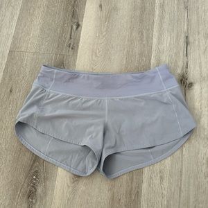 Light purple lululemon shorts